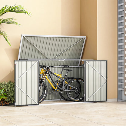6.8x4.2ft High-quality steel bicycle shed