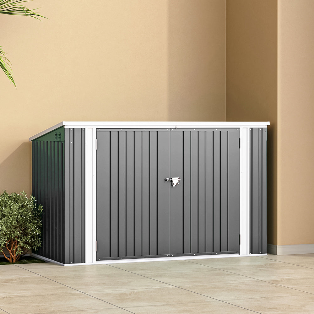 6.8x4.2ft High-quality steel bicycle shed