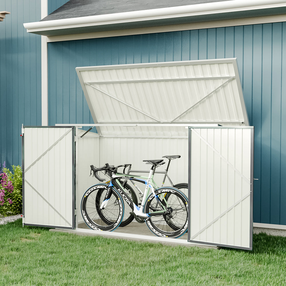 6.8x4.2ft High-quality steel bicycle shed