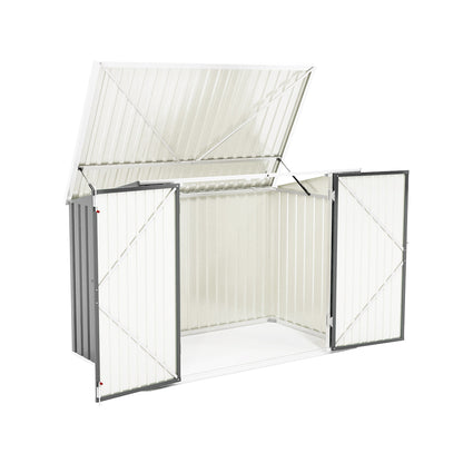 6.8x4.2ft High-quality steel bicycle shed