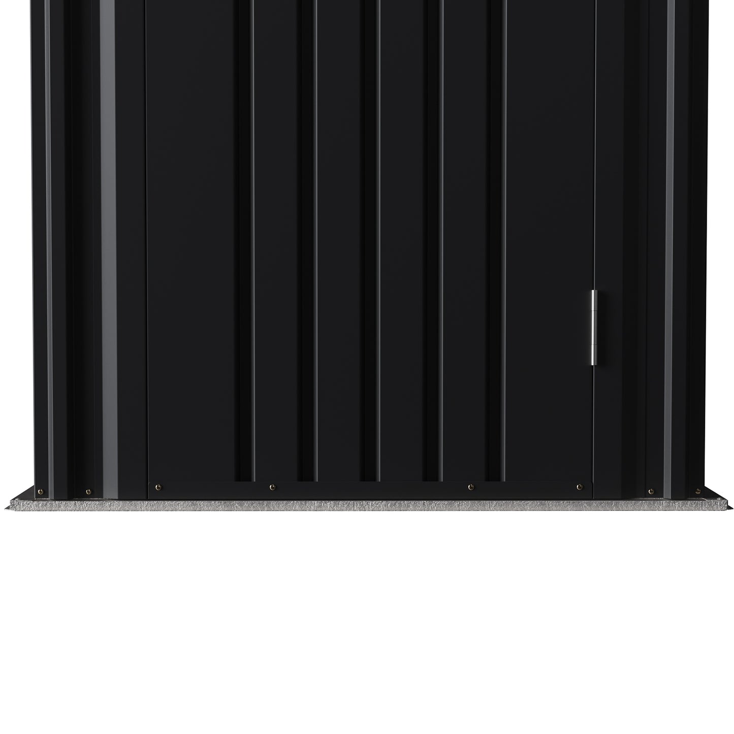 4x4 FT Metal Apex Roof Garden Tool Storage Shed