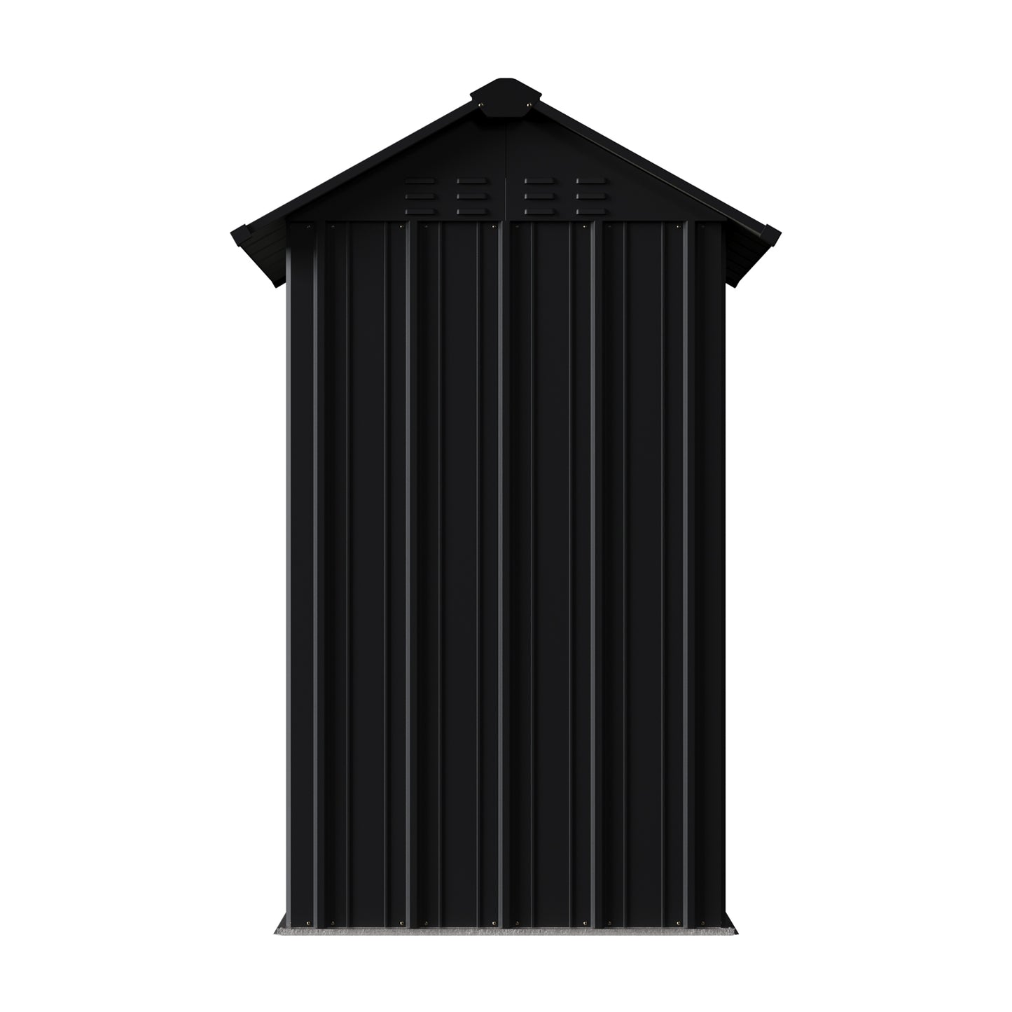 4x4 FT Metal Apex Roof Garden Tool Storage Shed