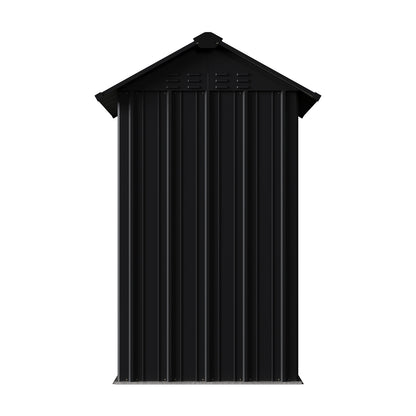 4x4 FT Metal Apex Roof Garden Tool Storage Shed