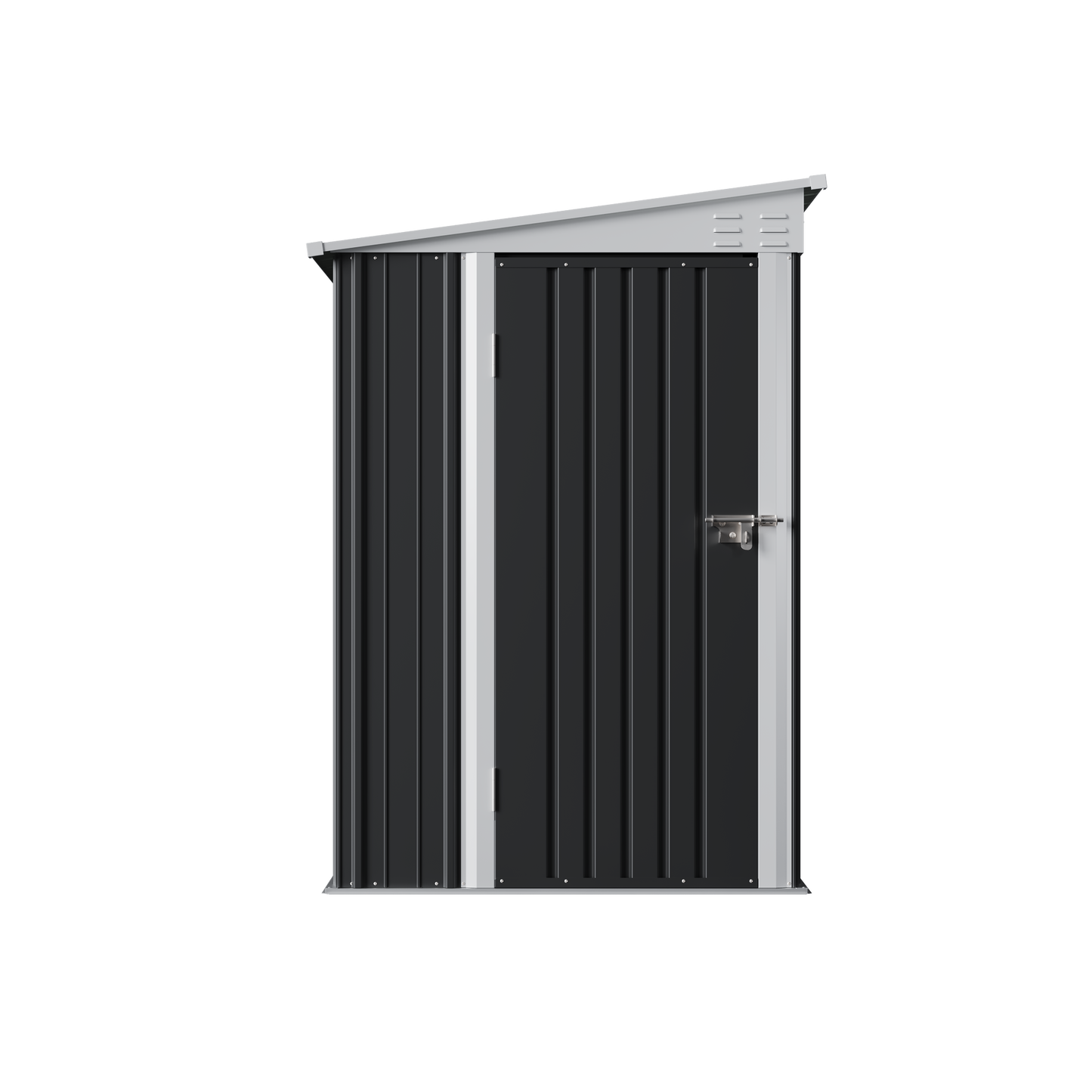 4x6 FT Metal Pent Roof Garden Tool Storage Shed