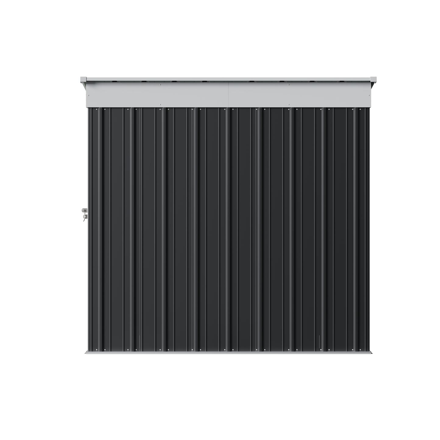 4x6 FT Metal Pent Roof Garden Tool Storage Shed