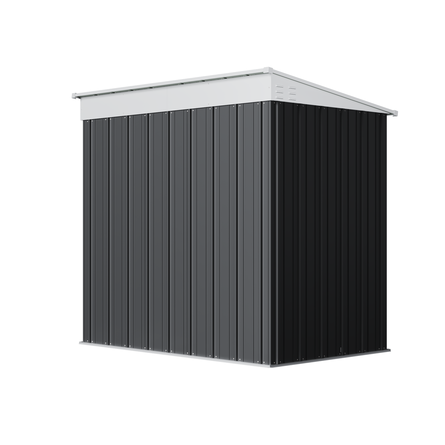 4x6 FT Metal Pent Roof Garden Tool Storage Shed