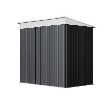 4x6 FT Metal Pent Roof Garden Tool Storage Shed