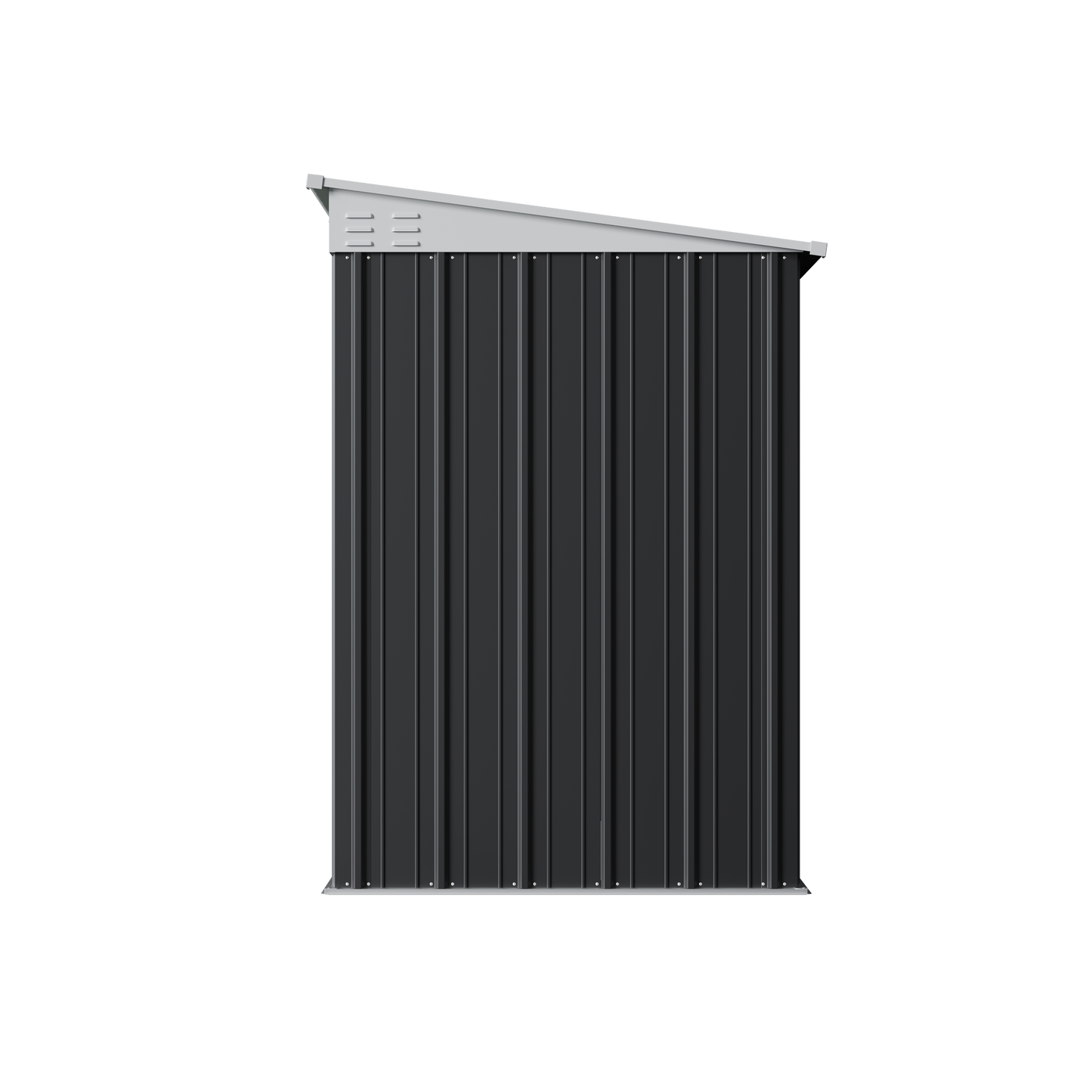 4x6 FT Metal Pent Roof Garden Tool Storage Shed