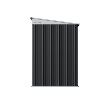 4x6 FT Metal Pent Roof Garden Tool Storage Shed