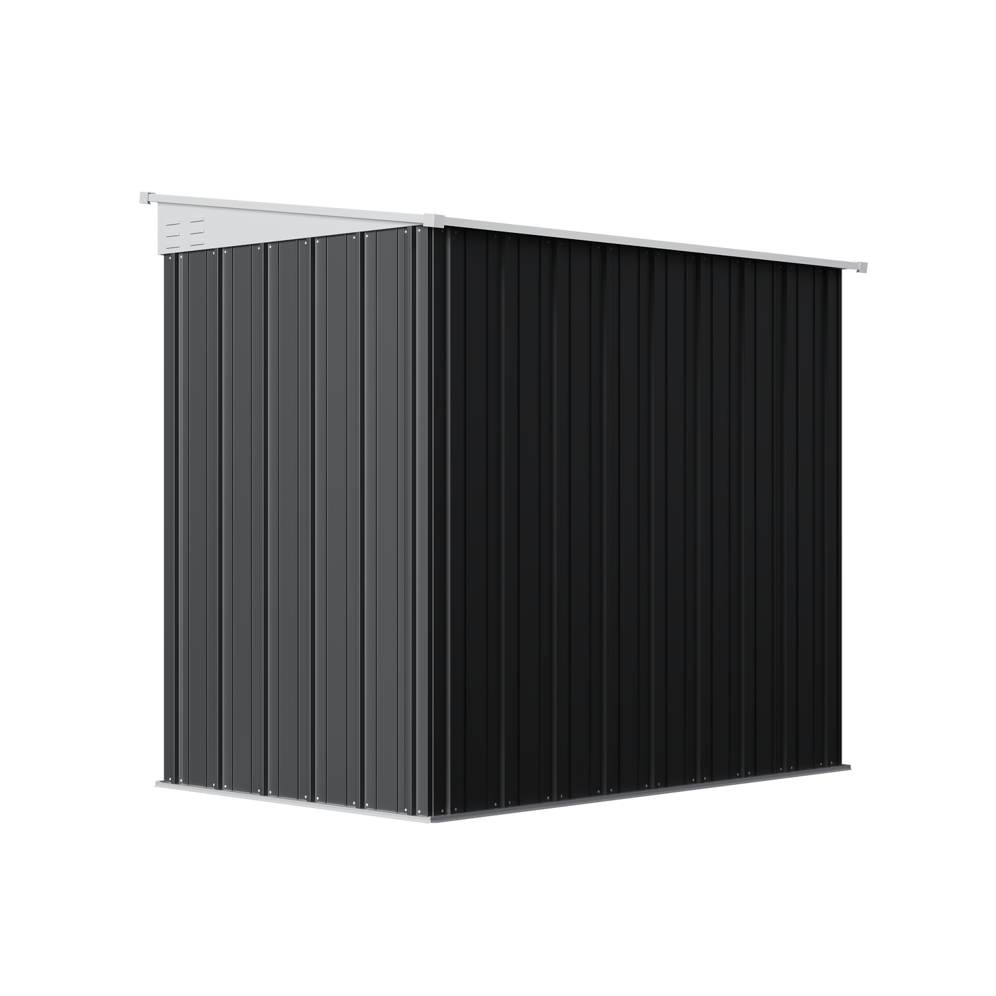 4x6 FT Metal Pent Roof Garden Tool Storage Shed