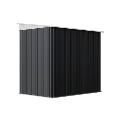 4x6 FT Metal Pent Roof Garden Tool Storage Shed