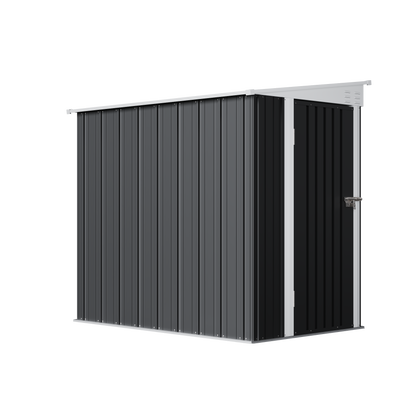 4x6 FT Metal Pent Roof Garden Tool Storage Shed