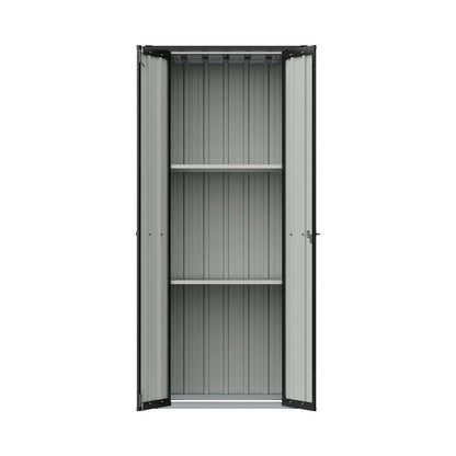 1.5X2.5FT Storage Cabinet Metal Garden Shed with Lockable Door