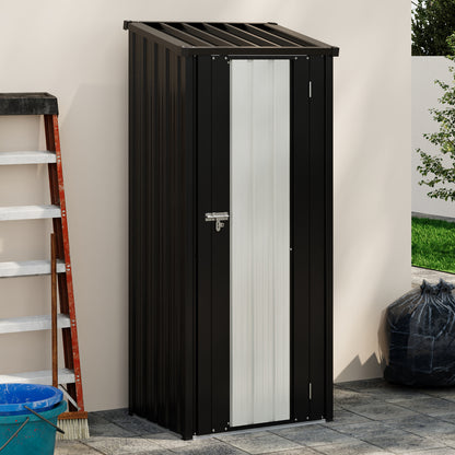 2.6X1.8FT Storage Cabinet Metal Garden Shed with Lockable Door