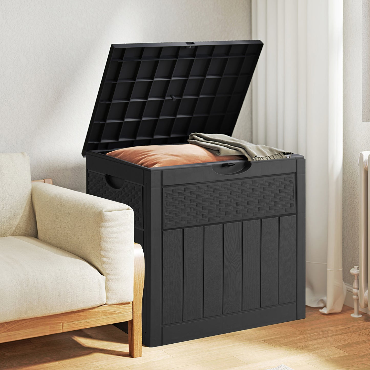 126L Waterproof Large Plastic Storage Box with a Padlock