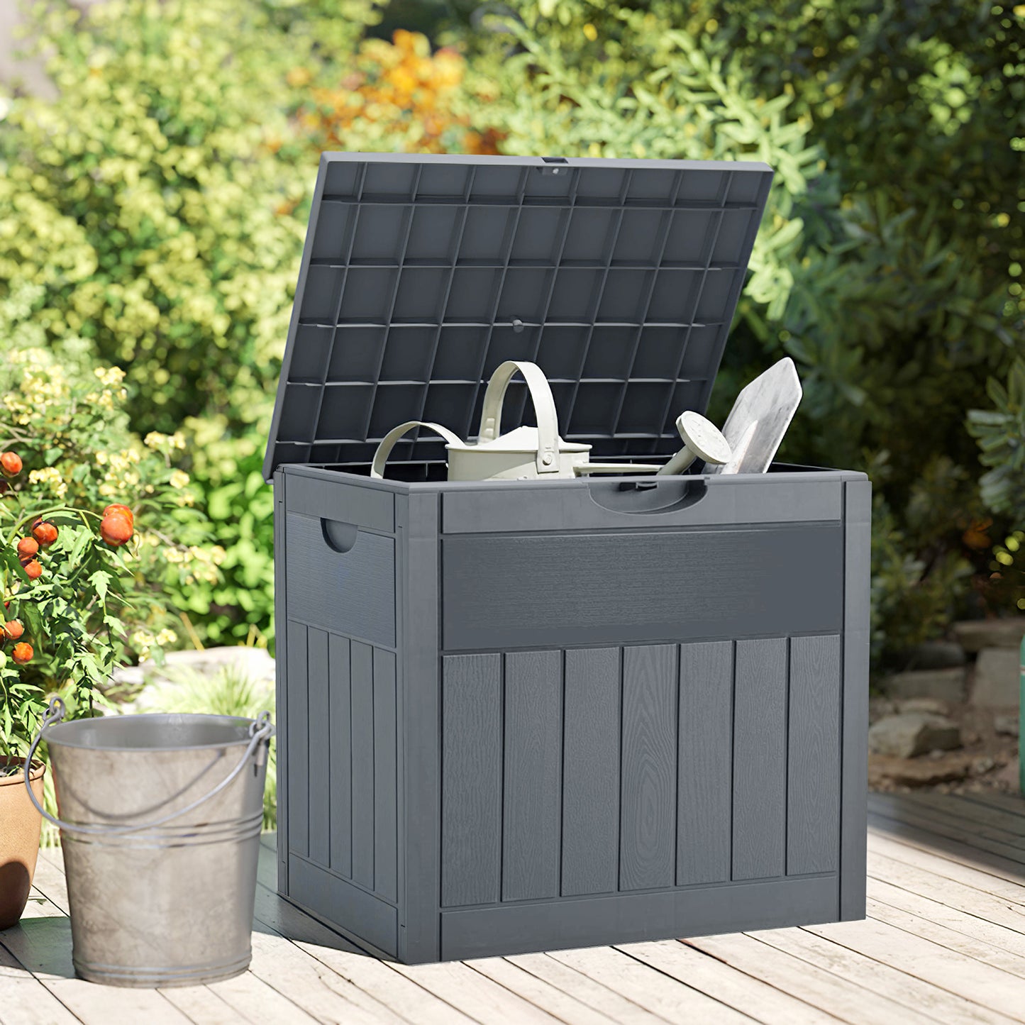 126L Waterproof Large Plastic Storage Box with a Padlock
