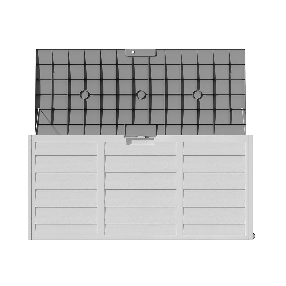 290L Waterproof Large Plastic Garden Storage Box with Wheels