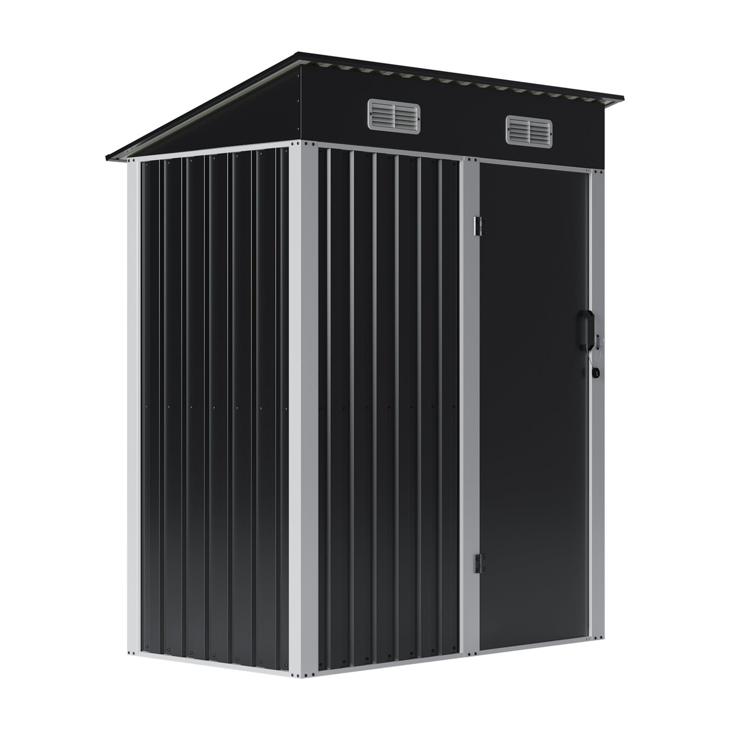 5 x 3FT Metal Garden Storage Shed with Lockable Door