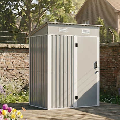 5 x 3FT Metal Garden Storage Shed with Lockable Door