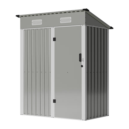 5 x 3FT Metal Garden Storage Shed with Lockable Door