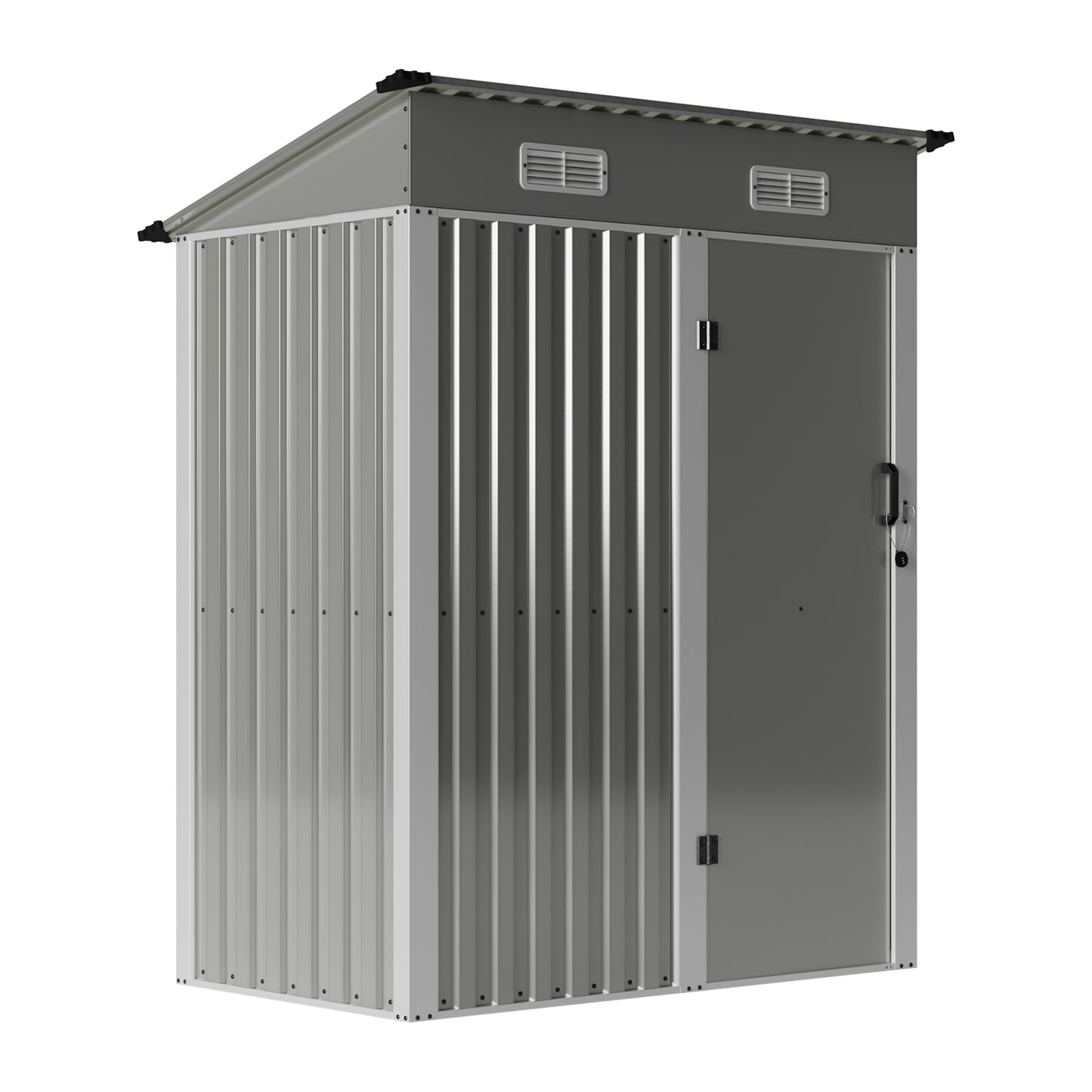 5 x 3FT Metal Garden Storage Shed with Lockable Door