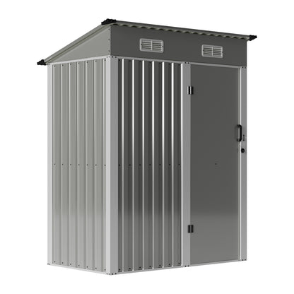 5 x 3FT Metal Garden Storage Shed with Lockable Door