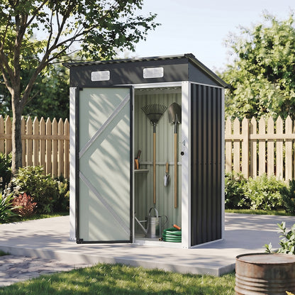 4 x 3FT Metal Garden Storage Shed with Lockable Door