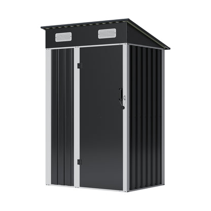 4 x 3FT Metal Garden Storage Shed with Lockable Door