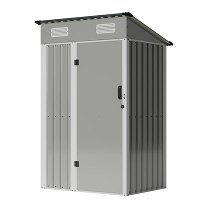 4 x 3FT Metal Garden Storage Shed with Lockable Door