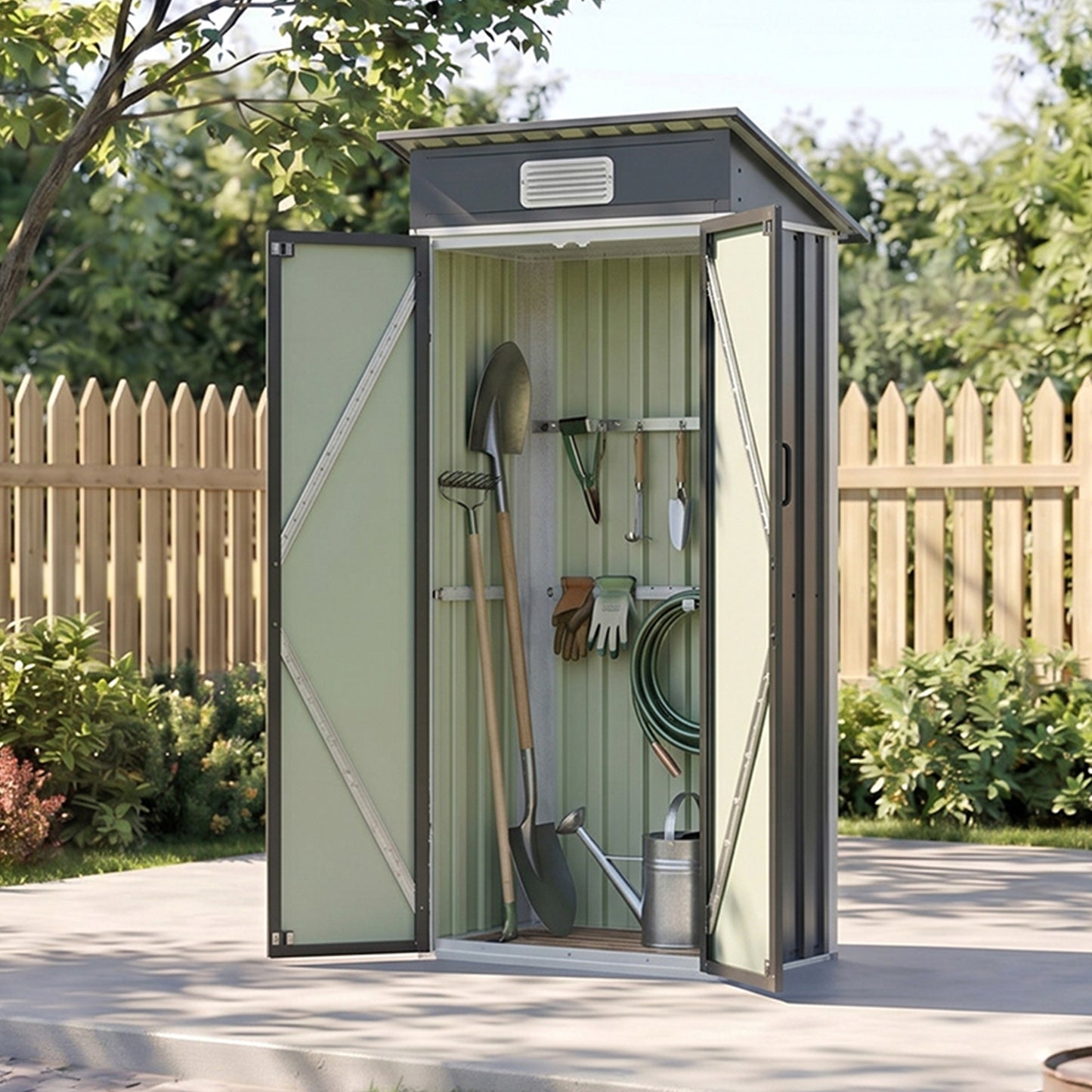 3x2FT Outdoor Metal Garden Storage Shed