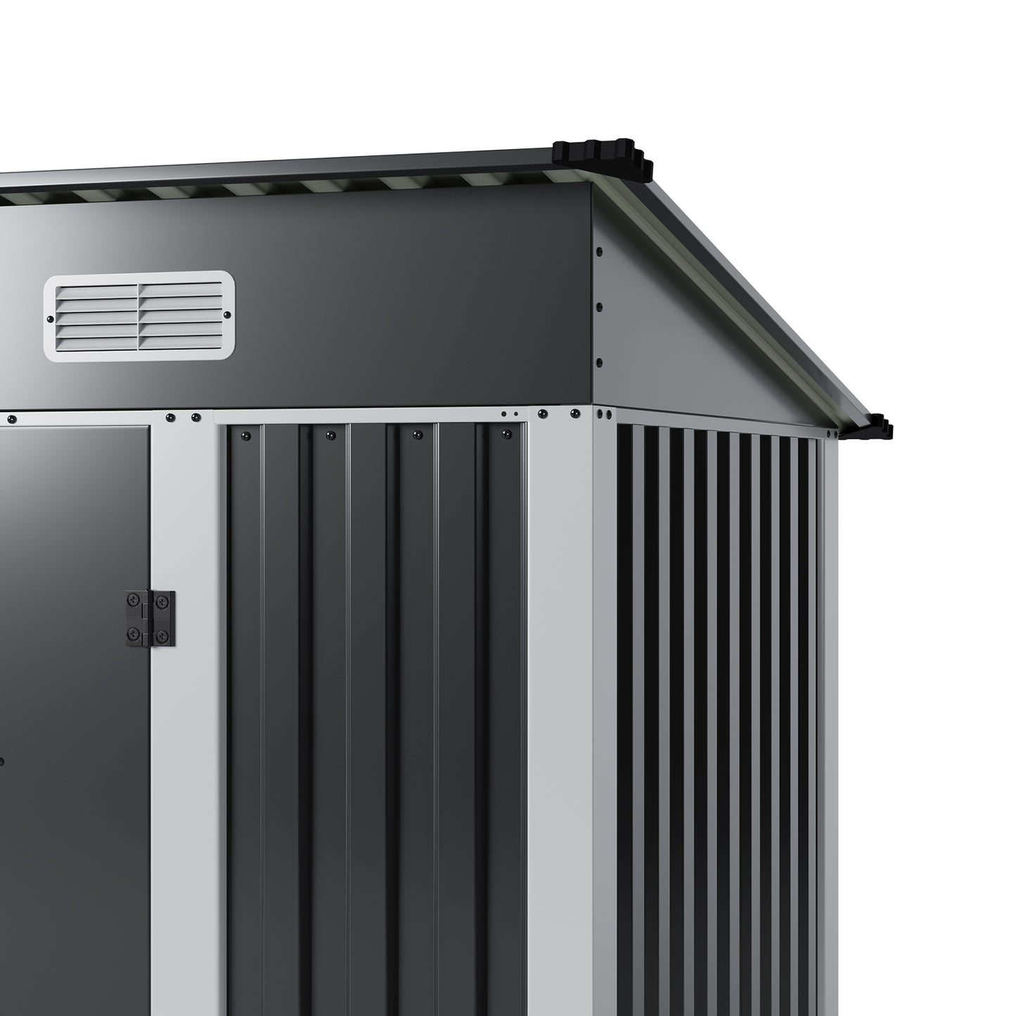 6x4FT Outdoor Metal Garden Storage Shed