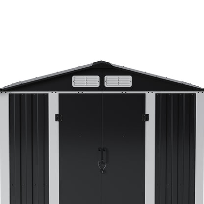 Metal Garden Storage Shed with Lockable Door