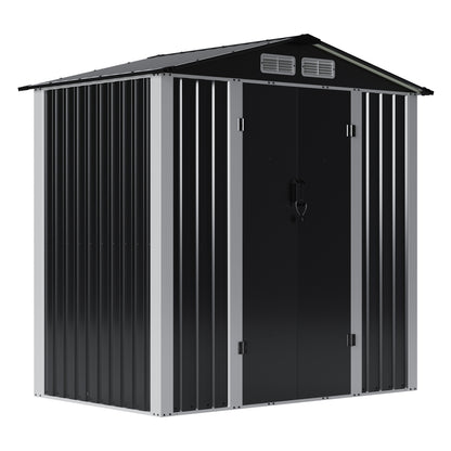 Metal Garden Storage Shed with Lockable Door
