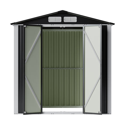 Metal Garden Storage Shed with Lockable Door