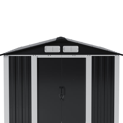 Metal Garden Storage Shed with Lockable Door