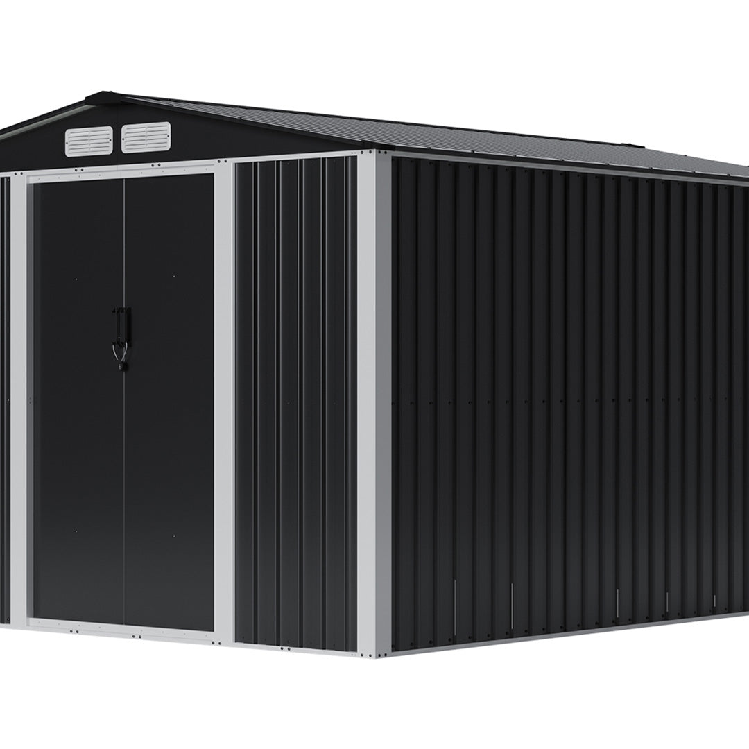 Metal Garden Storage Shed with Lockable Door