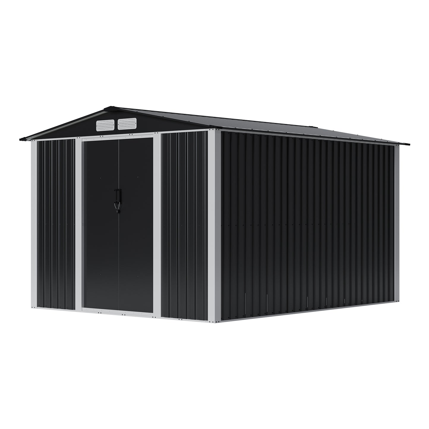 Metal Garden Storage Shed with Lockable Door