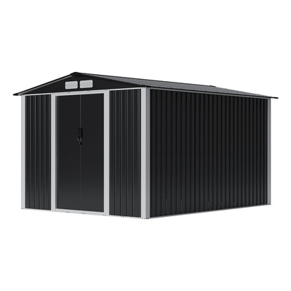 Metal Garden Storage Shed with Lockable Door