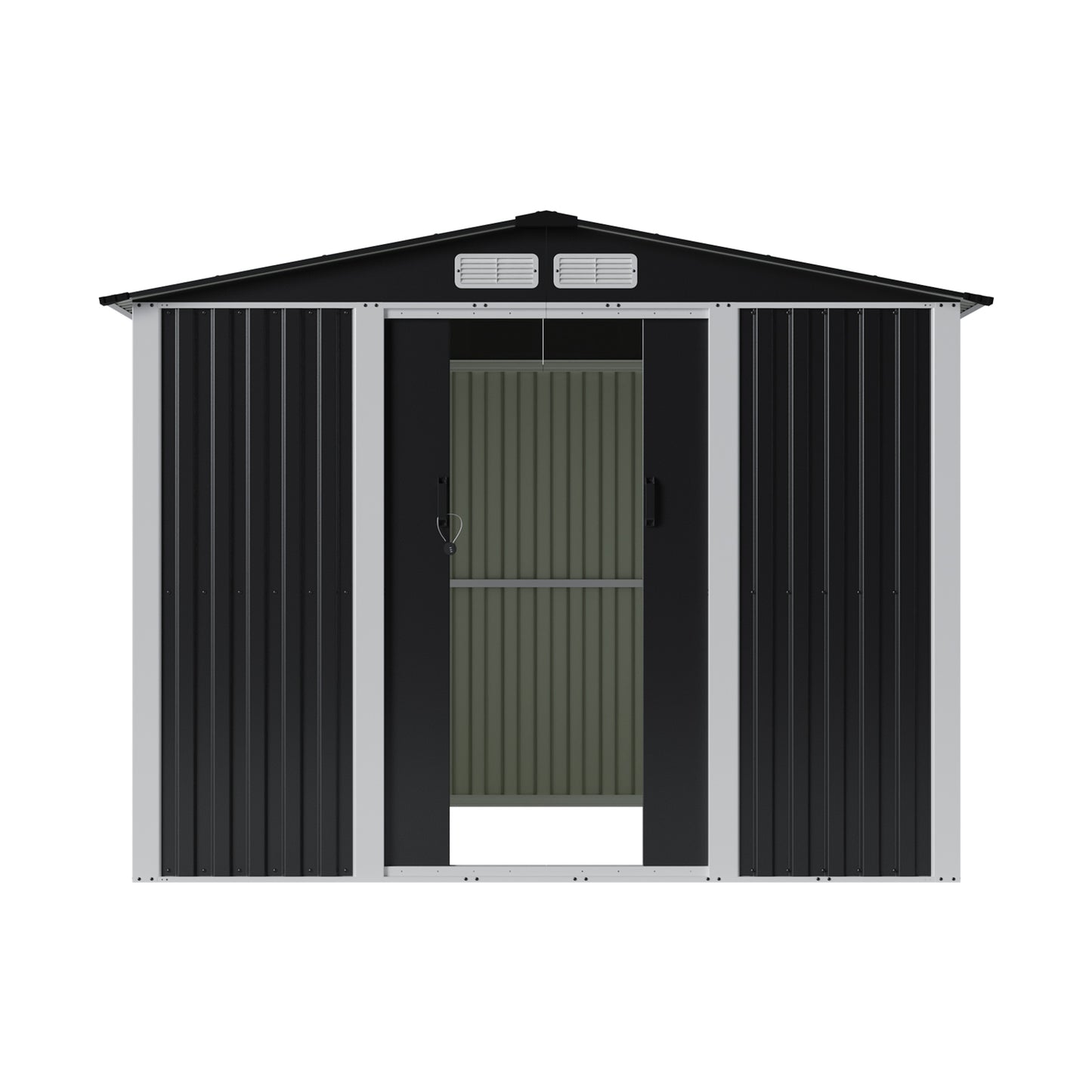 Metal Garden Storage Shed with Lockable Door