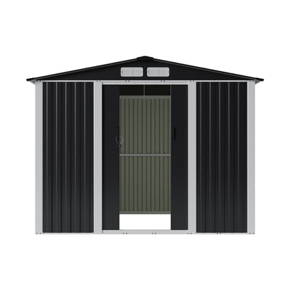 Metal Garden Storage Shed with Lockable Door