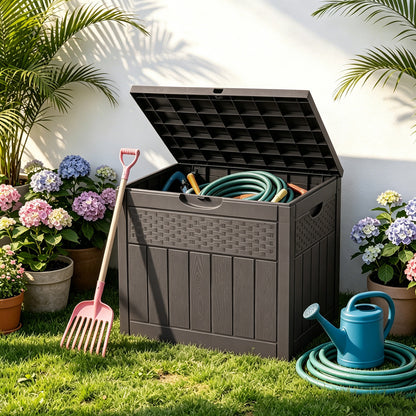 126L PP Garden Storage Box with Combination Padlock