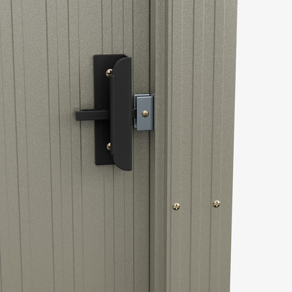3 x 5FT Outdoor Metal Storage Shed with Lockable Door