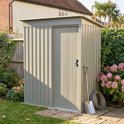 3 x 5FT Outdoor Metal Storage Shed with Lockable Door