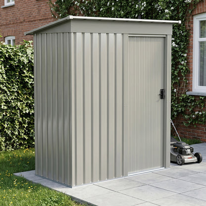 3 x 5FT Outdoor Metal Storage Shed with Lockable Door