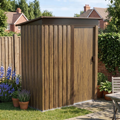 3 x 5FT Outdoor Metal Storage Shed with Lockable Door