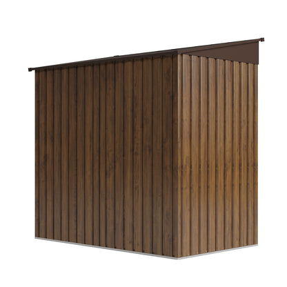 4 x 6FT Metal Pent Roof Garden Tool Shed