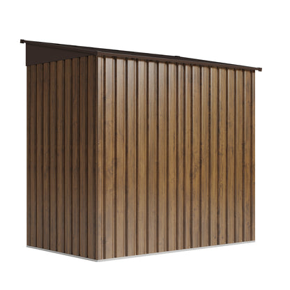 4 x 6FT Metal Pent Roof Garden Tool Shed