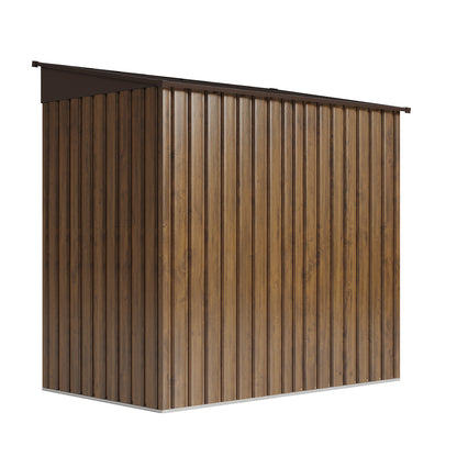 4 x 6FT Metal Pent Roof Garden Tool Shed