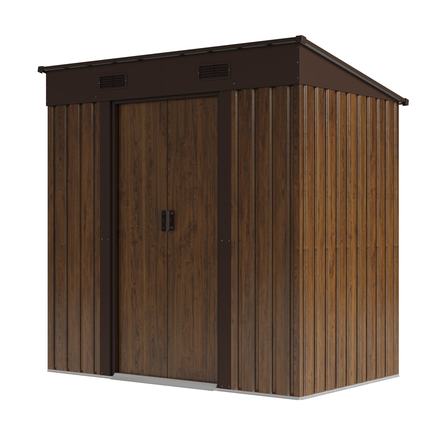 4 x 6FT Metal Pent Roof Garden Tool Shed