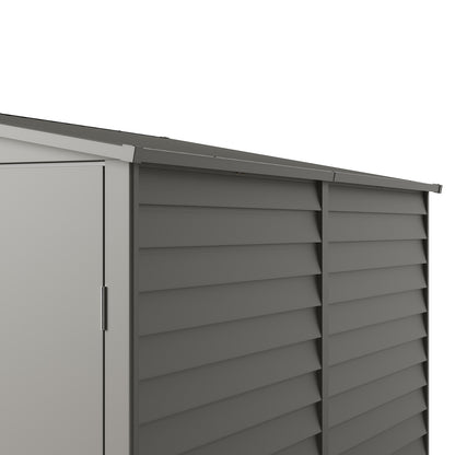 4.6 x 9FT Metal Pent Roof Garden Storage Shed
